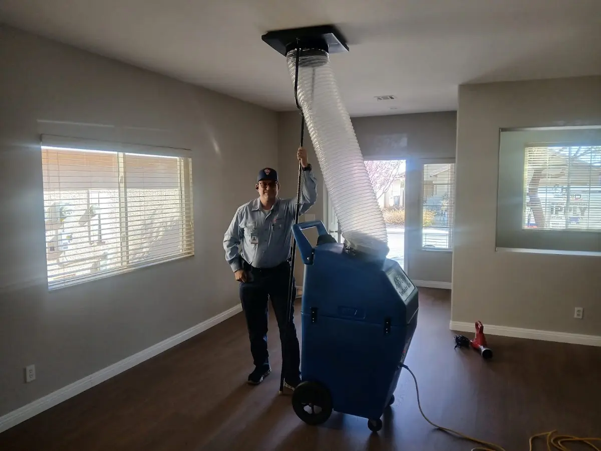 Professional Dryer Vent Cleaning work inside a Tittabawassee home
